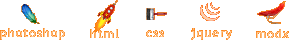photoshop, html, css, jquery, modx